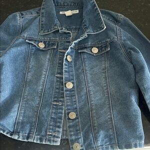 Kids' Denim Jacket with Button Details